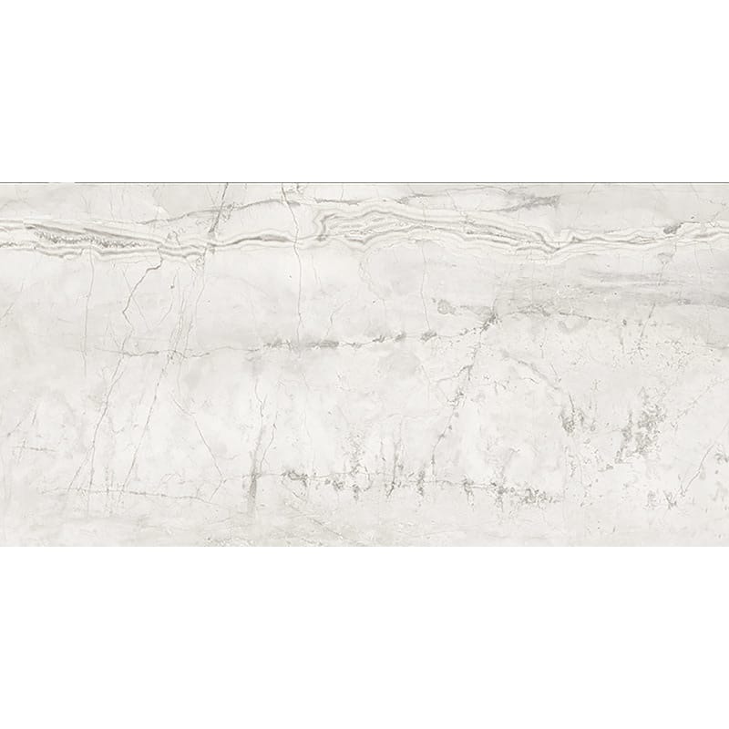 Marble Systems - Romano White Honed Marble Look Porcelain Tile 24x48 - WIS12546