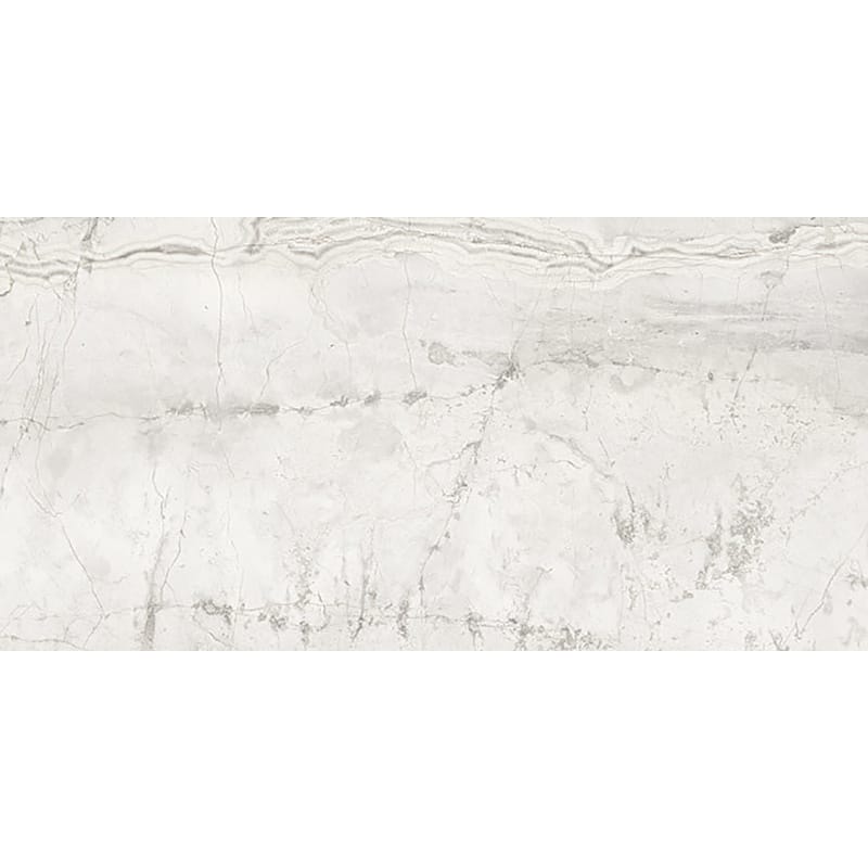 Marble Systems - Romano White Honed Marble Look Porcelain Tile 12x24 - WIS12551