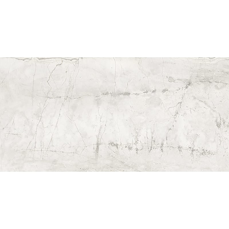 Marble Systems - Romano White Polished Marble Look Porcelain Tile 12x24 - WIS12566