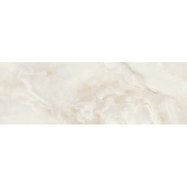 Marble Systems - Carrara Onyx Grey Polished Subway Marble Look Porcelain Tile 4x12 - WIS12568