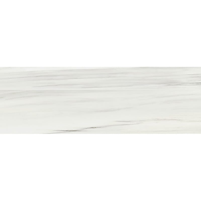 Marble Systems - Carrara Zebrino Polished Subway Marble Look Porcelain Tile 4x12 - WIS12569