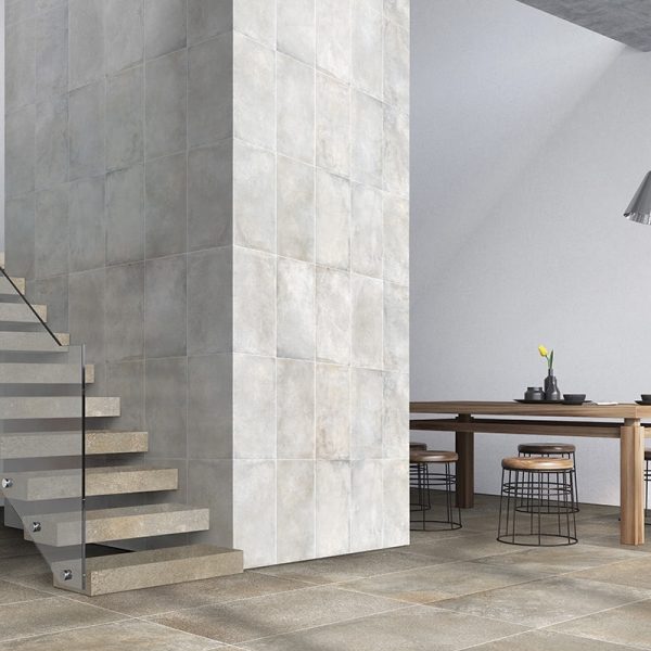 New York Light Gray Honed Concrete Look Porcelain Tile 12x24 - WIS13097 - Image 2