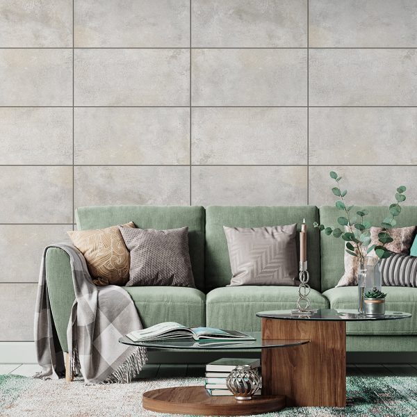 New York Light Gray Honed Concrete Look Porcelain Tile 12x24 - WIS13097 - Image 3