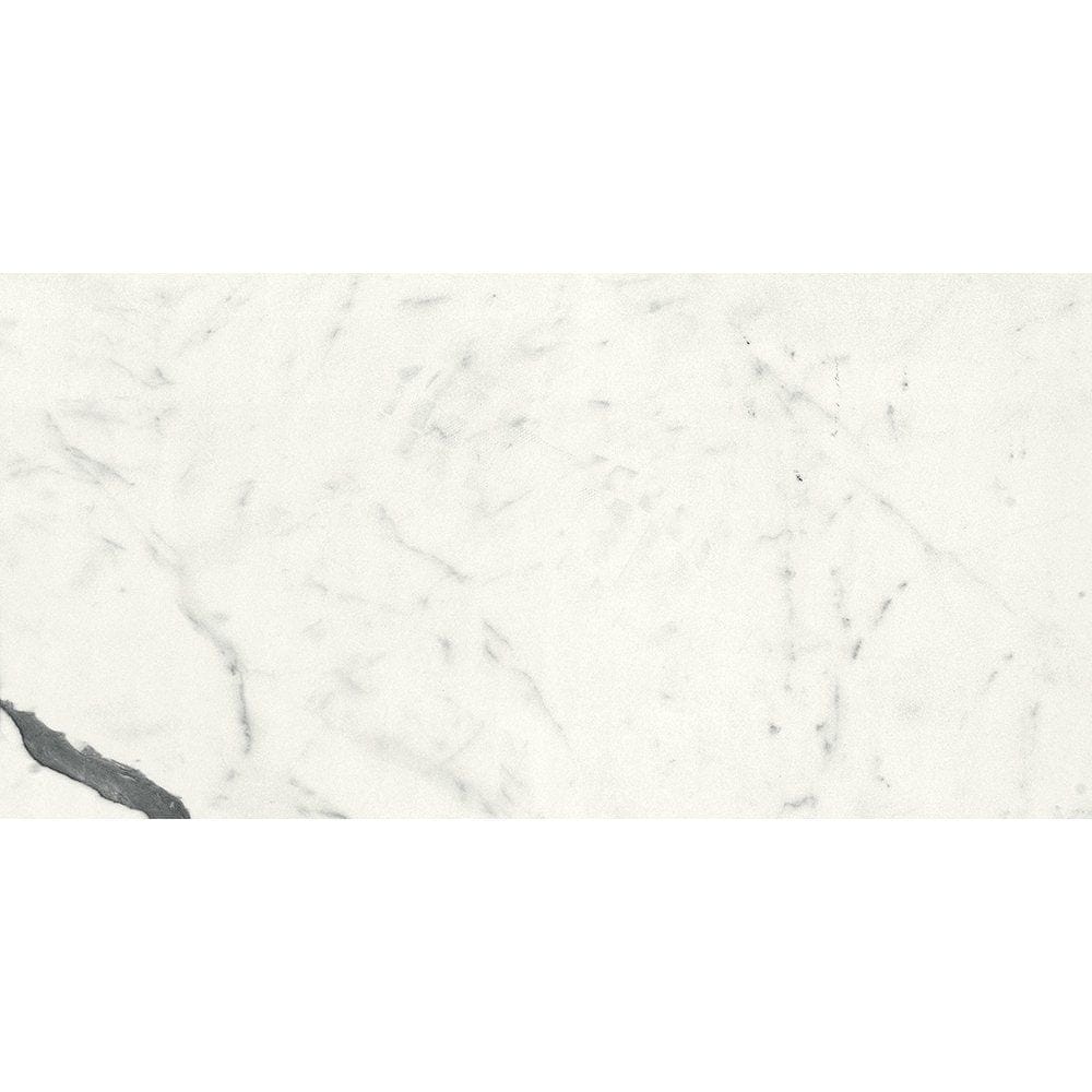 Marble Systems - Bianco Statuario Polished Marble Look Porcelain Tile 12x24 - WLE00016