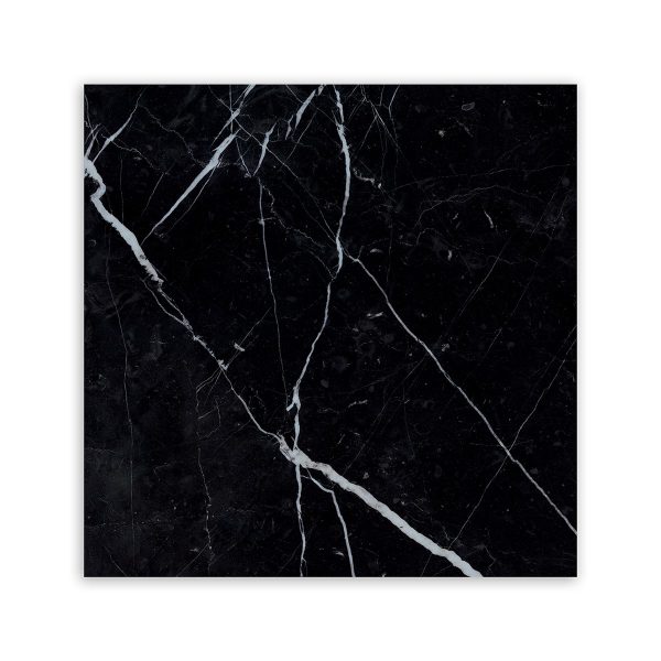 Marble Systems - Marquina Nero Polished Porcelain Tile 24x24 - WLE00948