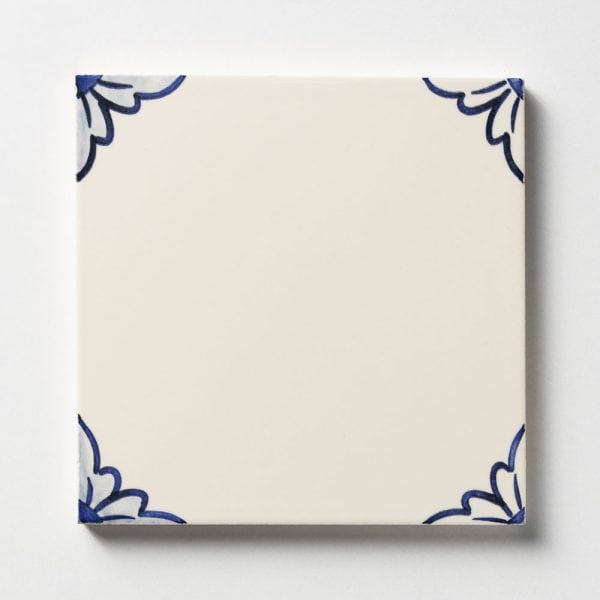 Marble Systems - 249a2 Gelosia Blanc Blue Glazed Ceramic Tile 6x6 - WLV20541