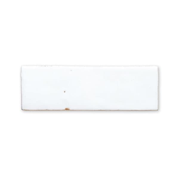 Marble Systems - Blanc Niege Glossy Subway Zellige Tile 2x6 - WMZ90010