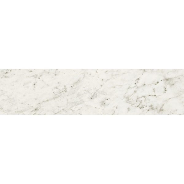 Marble Systems - Bianco Carrara Polished Marble Look Porcelain Tile 3x12 - WNB00338