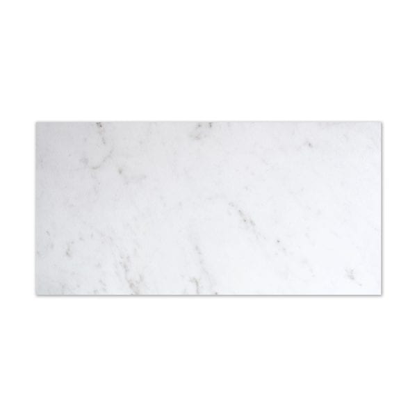 Marble Systems - Bianco Carrara Natural Marble Look Porcelain Tile 12x24 - WNB00351