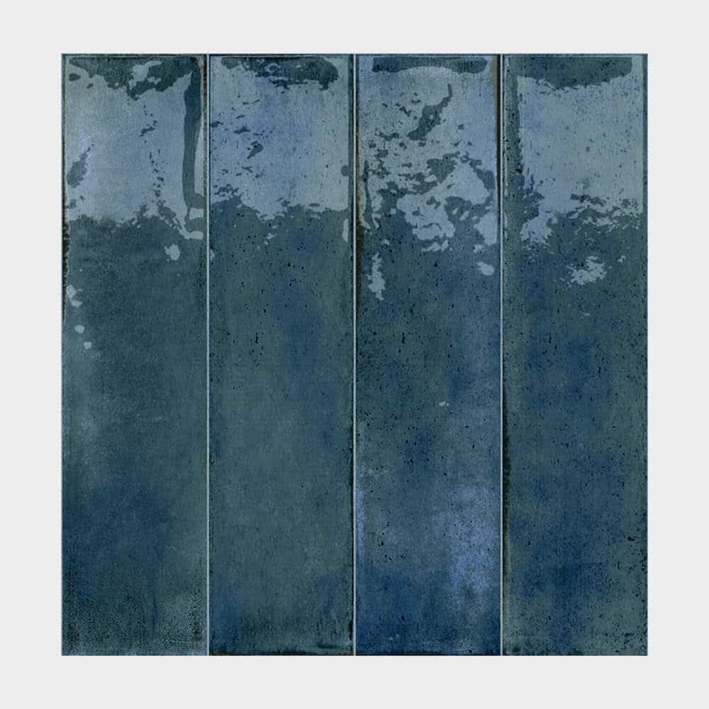 Marble Systems - Fusion Blue Polished Porcelain Tile 2 1/2x10 - WNB00561