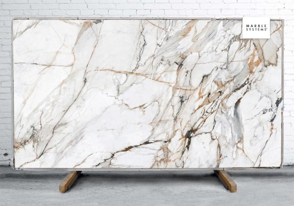 Marble Systems - Calacatta Luxe Cl01r Polished Sintered Stone Slab 125x63 - WNE10139