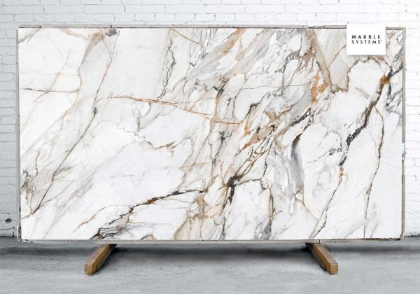 Marble Systems - Calacatta Luxe Cl01r Ultra Soft Sintered Stone Slab 125x63 - WNE10147