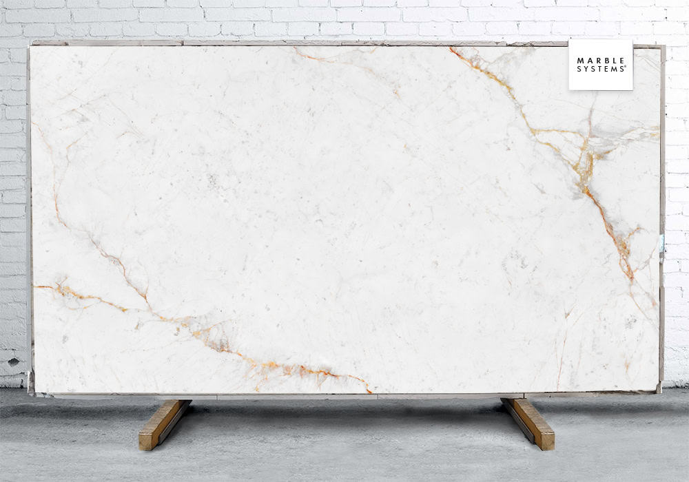 Marble Systems - Neolith Abu Dhabi White Silk Sintered Stone Slab 125x63 - WNE10196