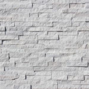 White Quartz 6X24 Splitface Ledger Panel #LP64624SF - Icontile - LP64624SF