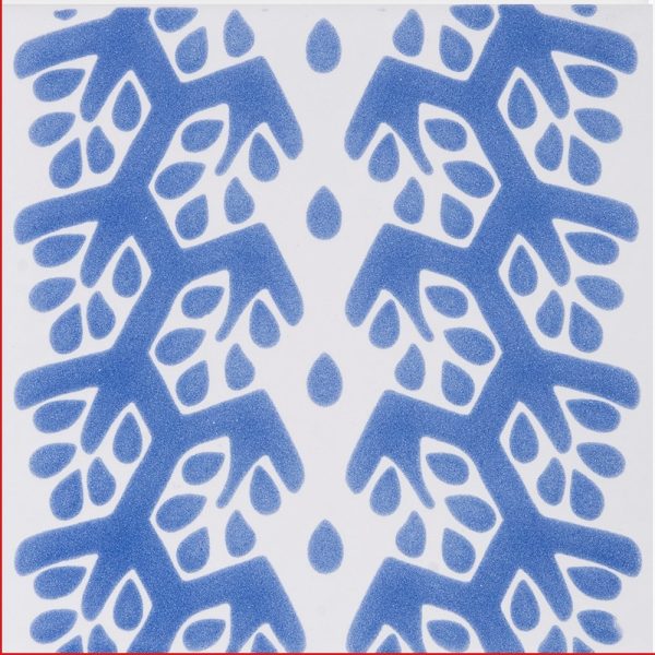 Blue Glossy Cecil Stripe Ceramic Tile 6x6 - XSP90006