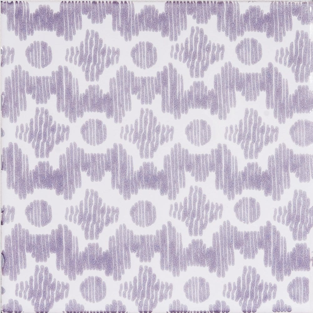 Wisteria Glossy Clara B Ceramic Tile 6x6 - XSP90013