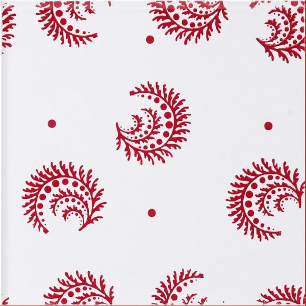 Fire Engine Glossy Desmond Ceramic Tile 6x6 - XSP90014