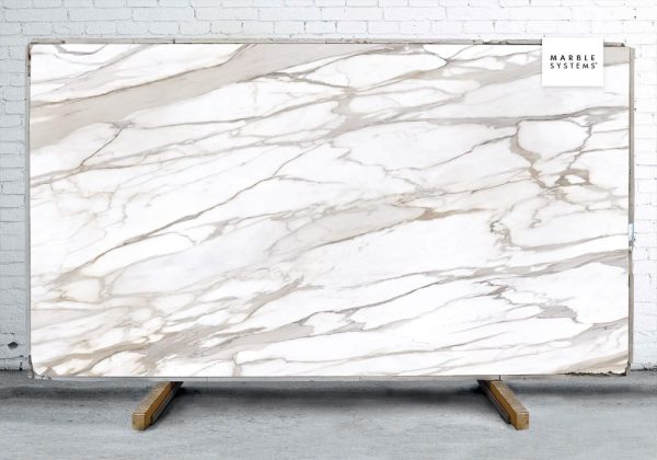 Marble Systems - Calcatta Gold B Lappato Lucido Porcelain Slab 64x128 - YEM00911