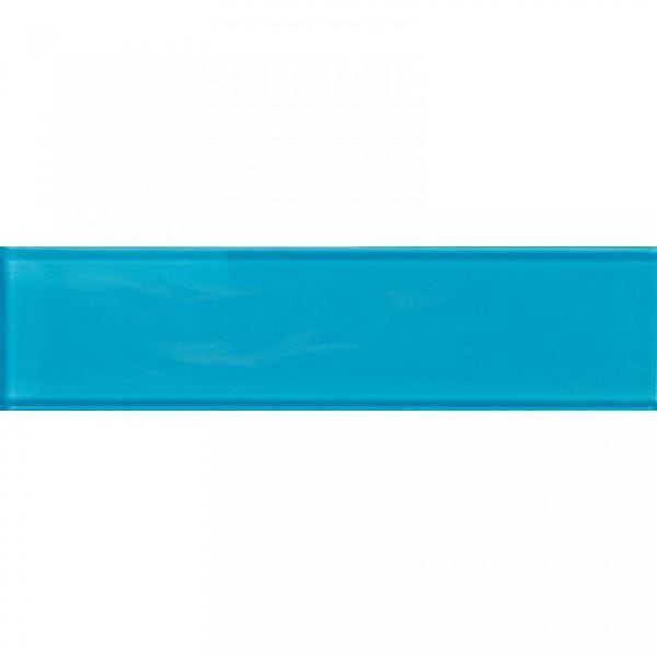 Turquoise Cloud Gloss - Mir Mosaic - A-042 3x12