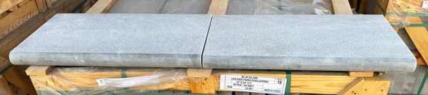 Blue Island Marble Leathered Bullnose Coping  - PC51701224 - Image 3