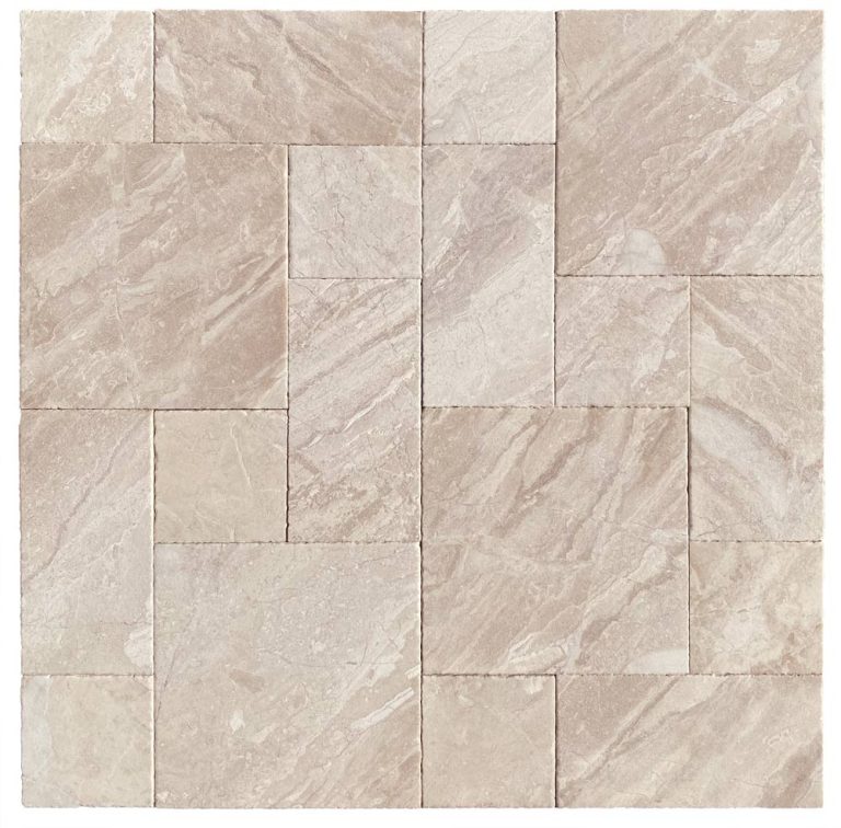 Verona Marble Roman Pattern Leather Finish (Sandblasted & Brushed) Paver 3cm - Icontile - P11831