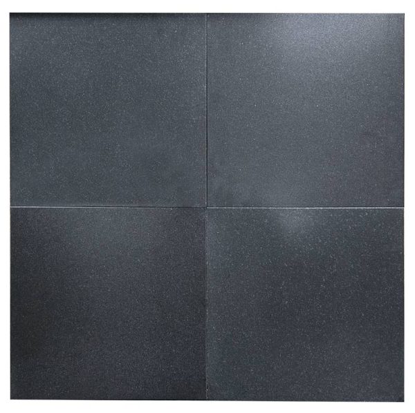 ABSOLUTE BLACK GRANITE TILE HONED 24x24 - Icontile - 762424125