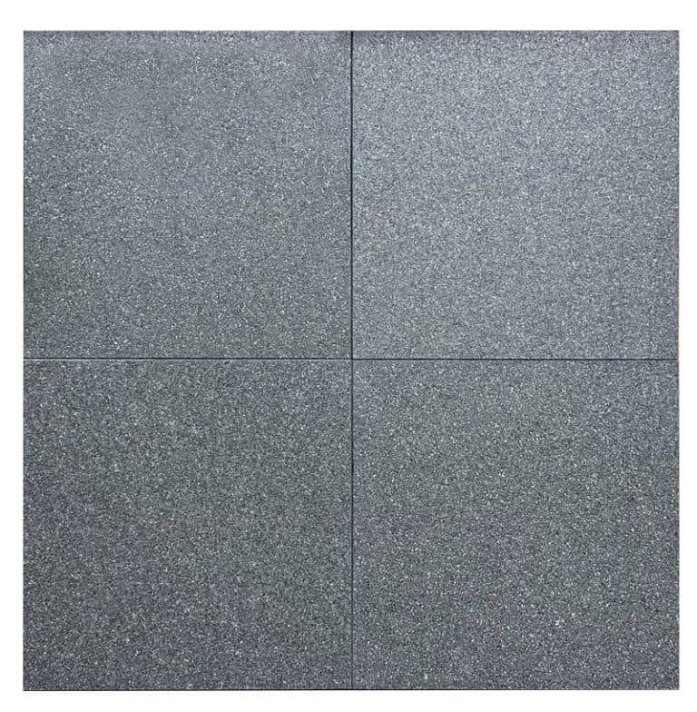 ABSOLUTE BLACK GRANITE TILE FLAMED 24x24 - Icontile - 762424175