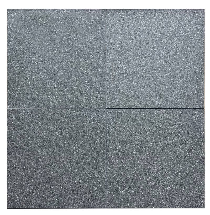 ABSOLUTE BLACK GRANITE TILE FLAMED 24x24 - Icontile - 762424175