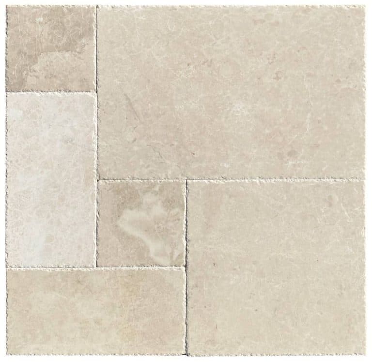 Beige Marble French Pattern Unfilled Brushed And Chiseled Tile - Icontile - 230046