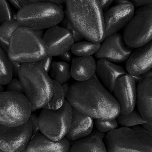 Black Polished Pebbles - Icontile - PBLACKLRG