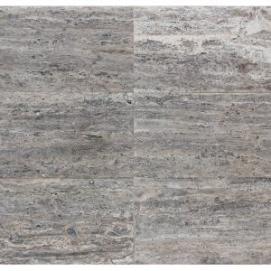 Silver Travertine Vein Cut Filled And Honed Tile - Icontile - 281224139