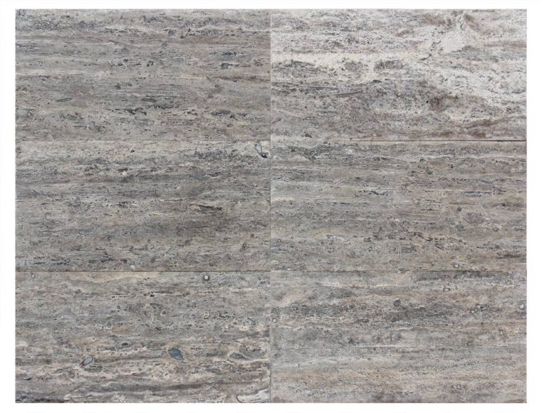 Silver Travertine Vein Cut Filled And Honed Tile - Icontile - 281224139