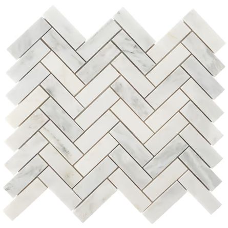 ASIAN STATUARY 1X3 HERRINGBONE MOSAIC