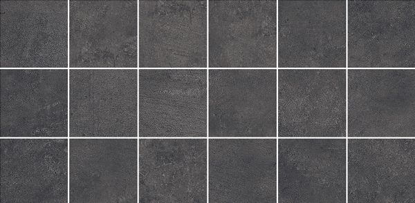 MOSAIC CLAY (SQUARE) ANTHRACITE - TEXTURED STONE - 2x2