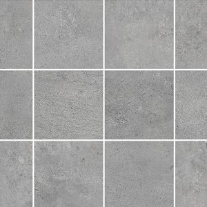 MOSAIC CLAY (SQUARE) GREY - TEXTURED STONE - 2x2