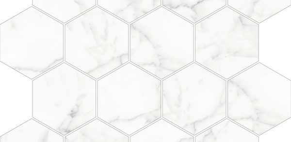 MOSAIC CORE (HEXAGON) WHITE - POLISHED - 3x3