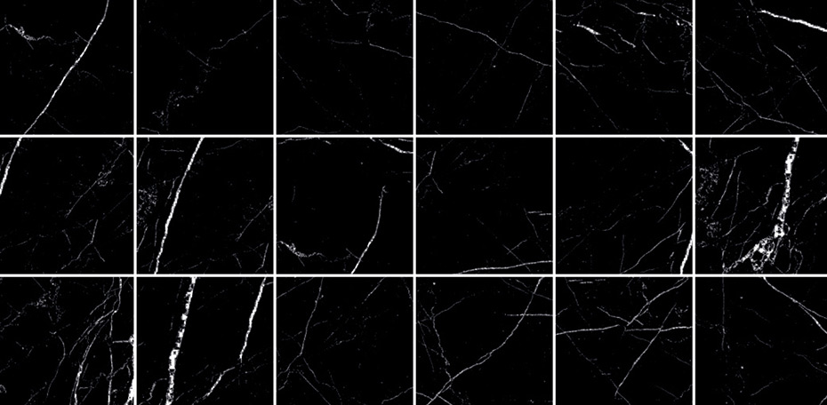 MOSAIC PIETRA (SQUARE) BLACK - POLISHED - 2x2