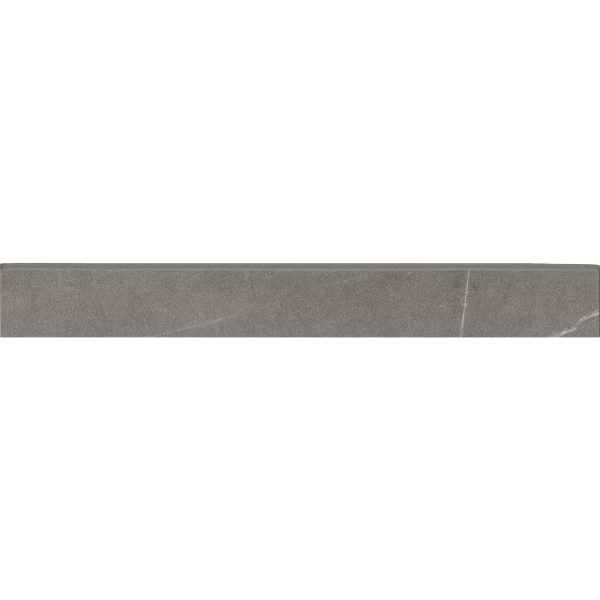 Nomade 3 x 24 Matte Porcelain Bullnose Trim in Argent - 100000185