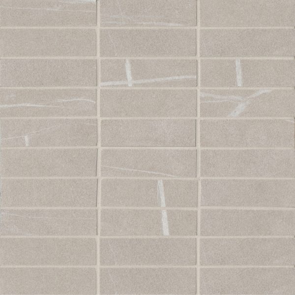 Nomade 1 x4  Matte Porcelain Straight Set Mosaic Tile in Bone - 100000190