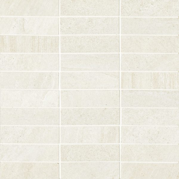 Purestone 1 x4  Matte Porcelain Mosaic Tile in Bianco - 100000244