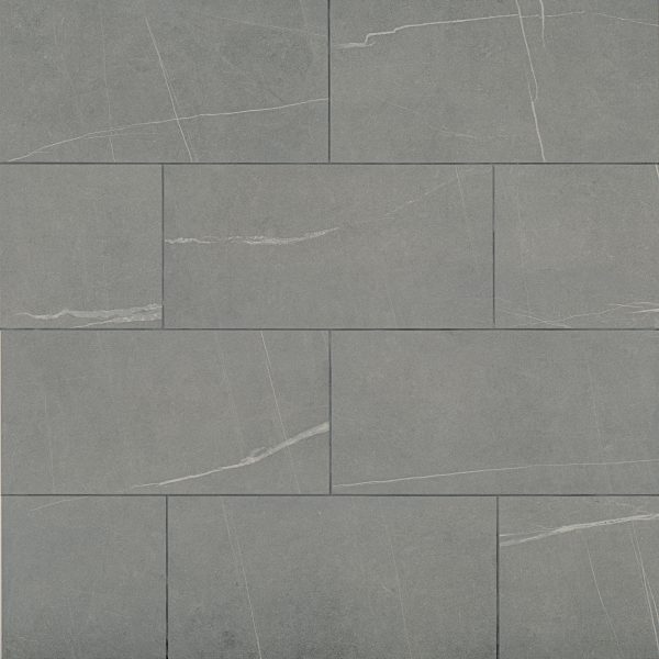 Nomade 12 x24  Matte Porcelain Tile in Argent - 100000693