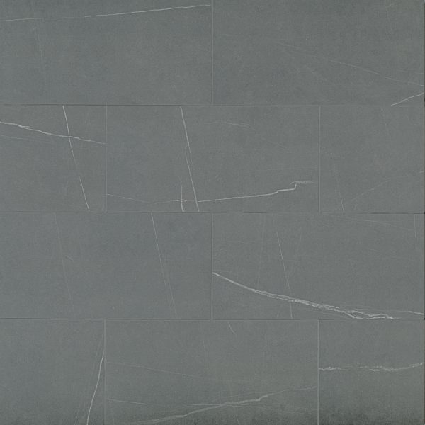 Nomade 12 x24  Matte Porcelain Tile in Noir - 100000695