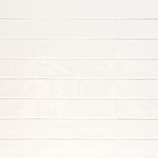 Clara 2.75  x 11  Glossy Porcelain Tile in Ivory - 100000804