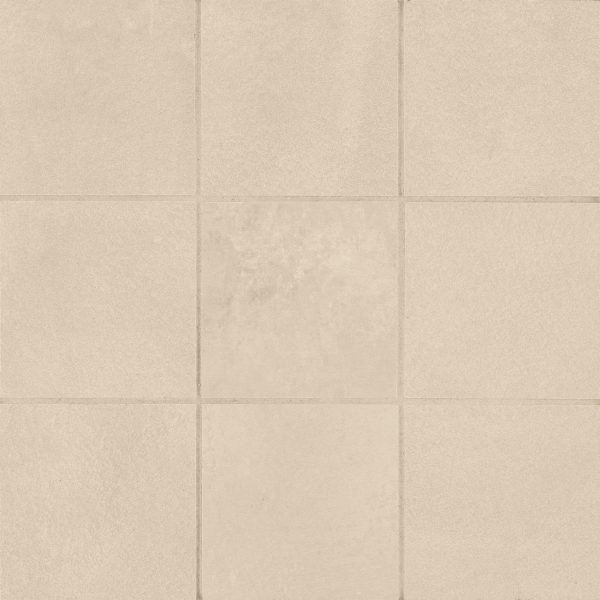 Wave 4  x 4  Honed Porcelain Mosaic Tile in Sand - 100001537