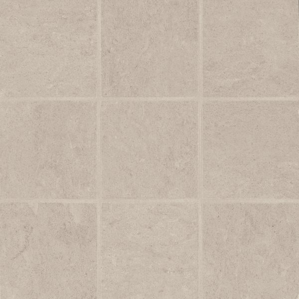 Thaddeus 4  x 4  Matte Porcelain Mosaic Tile in Almond - 100002858