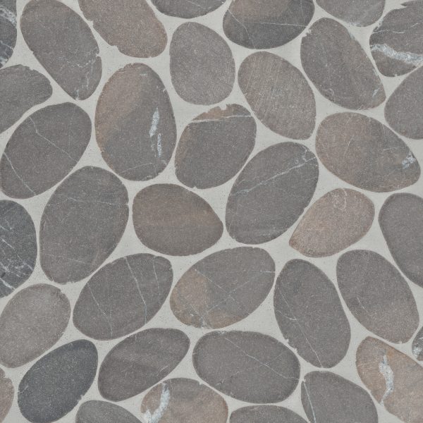 Waterbrook Jumbo Sliced Pebble Mosaic in Dark Grey - 100003097