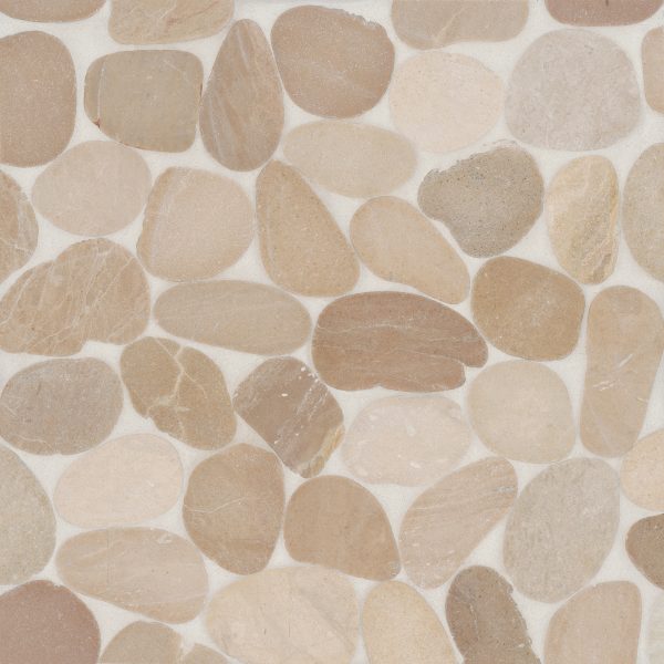 Waterbrook Jumbo Sliced Pebble Mosaic in Tan - 100003099