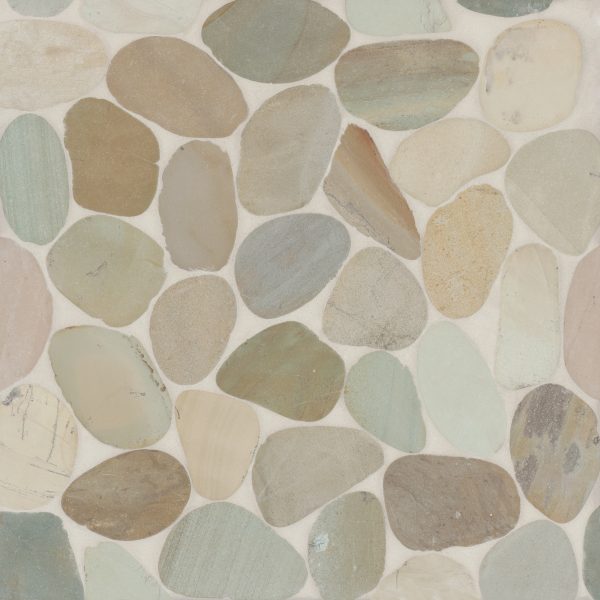 Waterbrook Jumbo Sliced Pebble Mosaic in Golden - 100003101