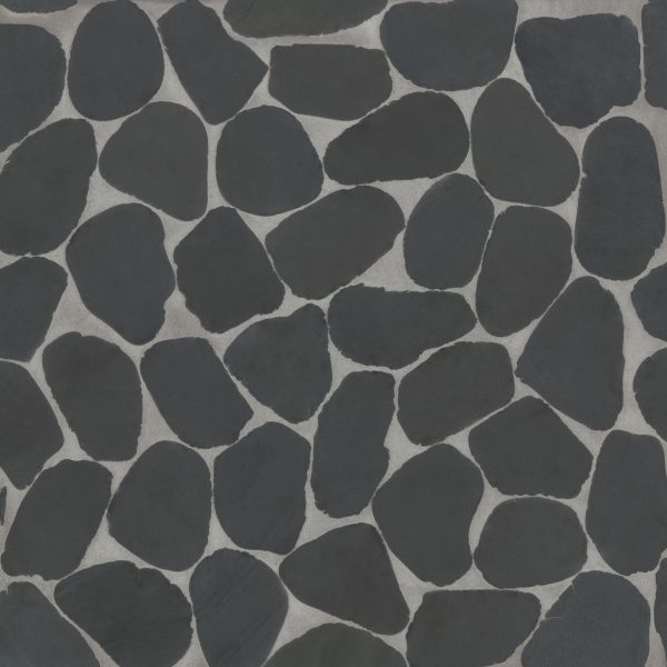 Waterbrook Jumbo Sliced Pebble Mosaic in Super Black - 100003106