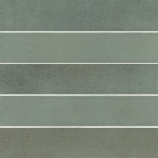 Celine 2.5  x 12  Matte Porcelain Floor & Wall Tile in Sage - 100003122